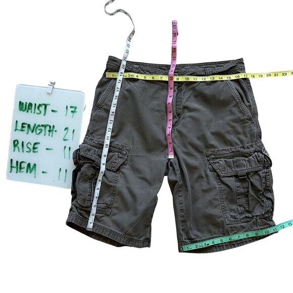 The North Face Mens 34 Utility Cargo Shorts Charcoal Gray Gorpcore Skater Grunge - Picture 1 of 11